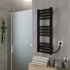 Електрична рушникосушка Kosser Драбинка Герда 1200х300/18 ER таймер чорний (ДГ10ER)- Фото 4
