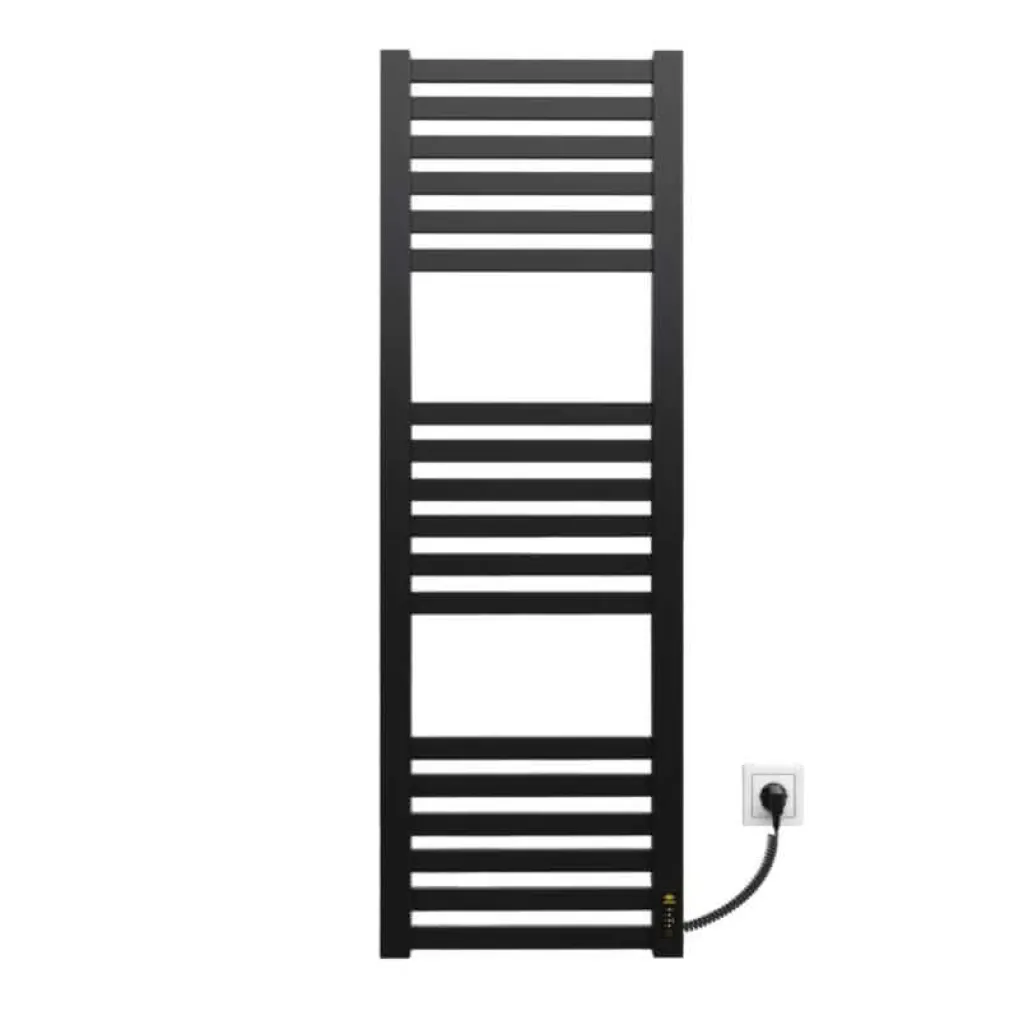 Електрична рушникосушка Kosser Драбинка Герда 1200х400/18 ER таймер чорний (ДГ09ER)- Фото 2