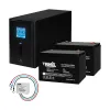 Комплект резервного живлення Kraft PSW1500VA/1200W(LCD)24V UPS + батарея 2540 Вт- Фото 1