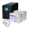 Комплект резервного живлення Kraft PSW2000VA/1600W(LCD)24V UPS + гелева батарея 1905 Вт- Фото 1