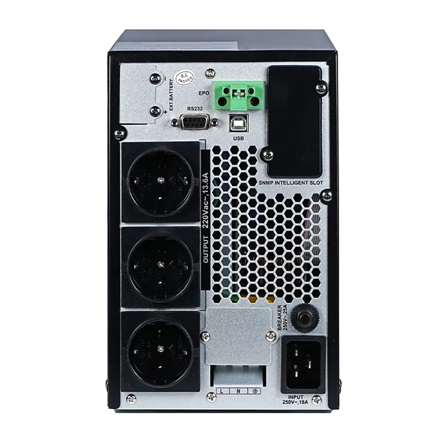 Источник бесперебойного питания Kraft KRF-T3000VA/2400W(LCD) Pro Online UPS - Фото 3