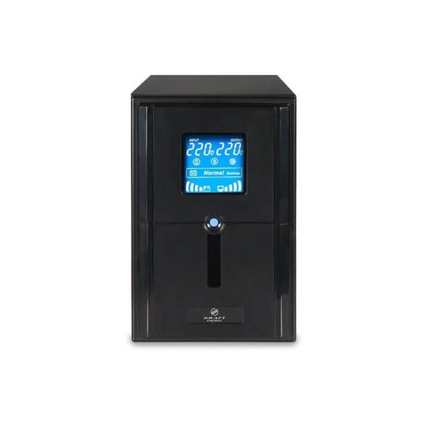 Комплект резервного питания Kraft KRF-PSW1000VA/800W(LCD)24V UPS + батарея 2540 Вт - Фото 1