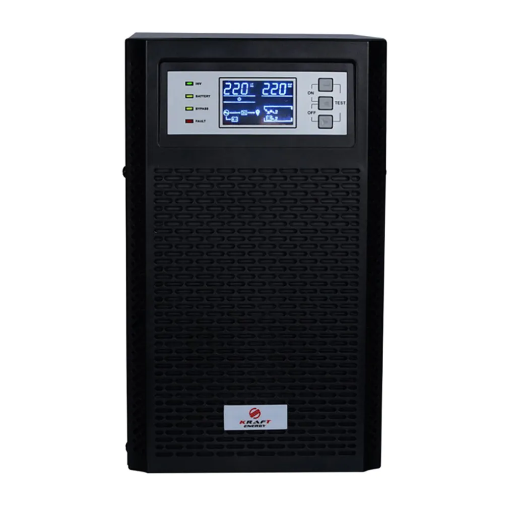 Джерело безперебійного живлення Kraft KRF-T3000VA/2400W(LCD) Pro Online UPS- Фото 2