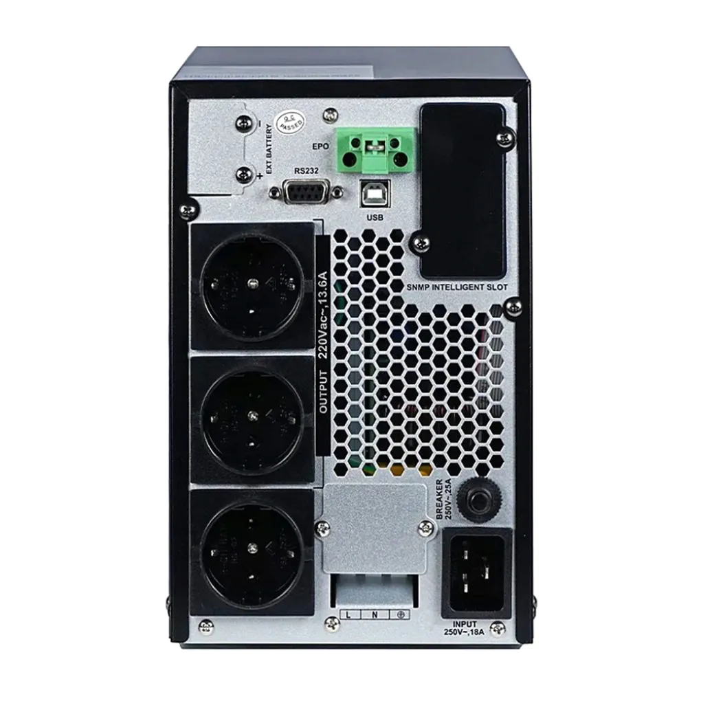 Источник бесперебойного питания Kraft KRF-T3000VA/2400W(LCD) Pro Online UPS- Фото 4