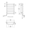 Полотенцесушитель электрический Kroner Трапеция ДТ09EL 700х500/5 EL- Фото 4