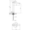 Смеситель для раковины Kroner KRP Makon - GRP010-3- Фото 2