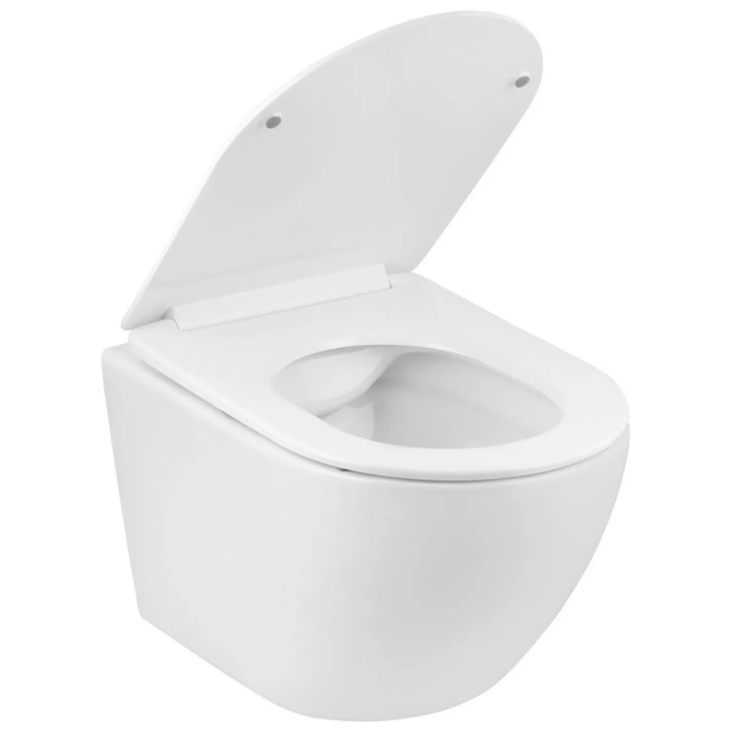 Унітаз підвісний Kroner Harz WHI523632 Rimless з сидінням (KH523632WHIR) - Фото 2