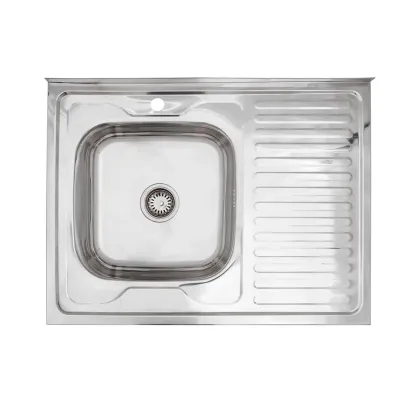 Кухонна мийка накладна Kroner KRP Polierte-6080L