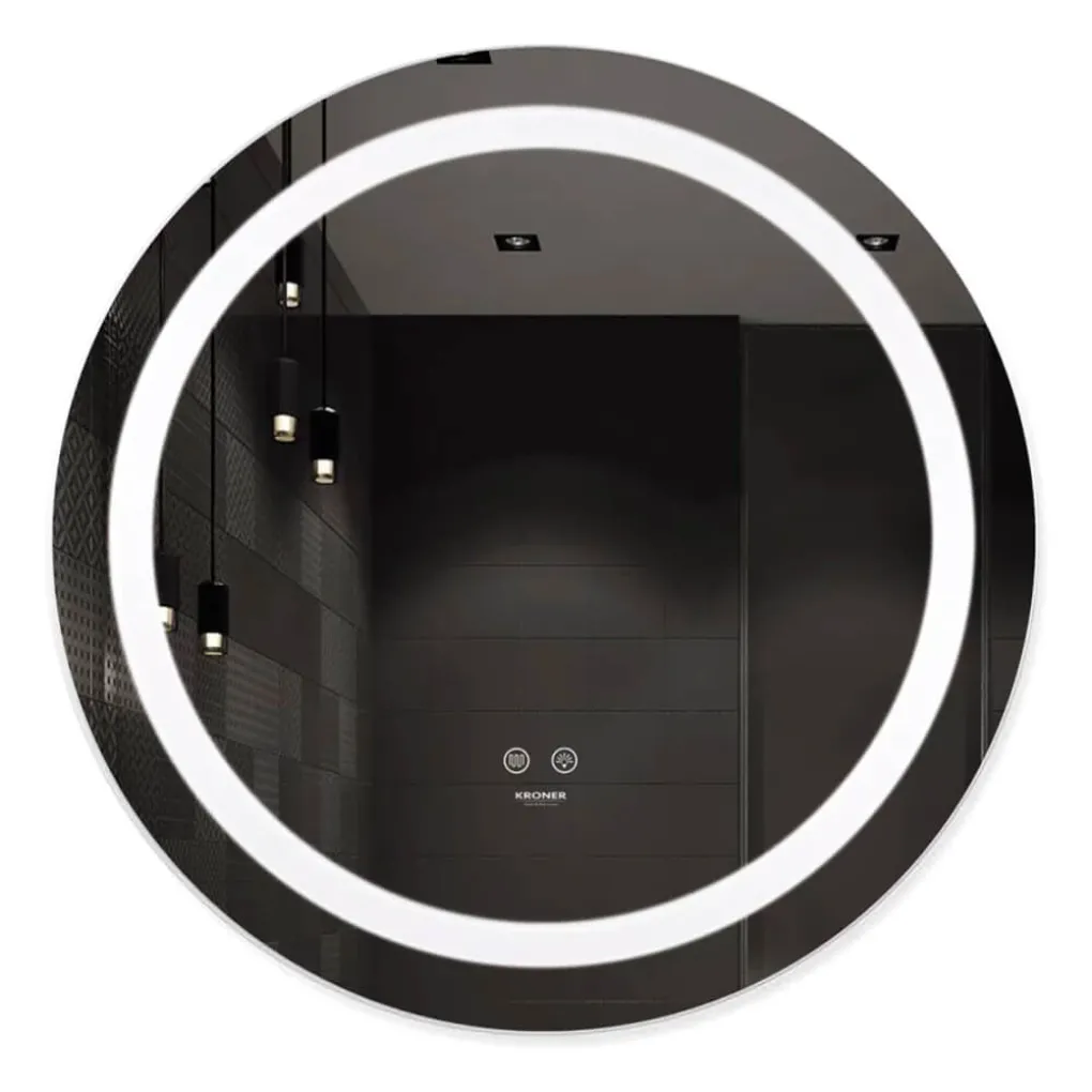 Дзеркало Kroner KRP Spiegel R2-6060 з LED-підсвічуванням та антизапітнінням- Фото 1