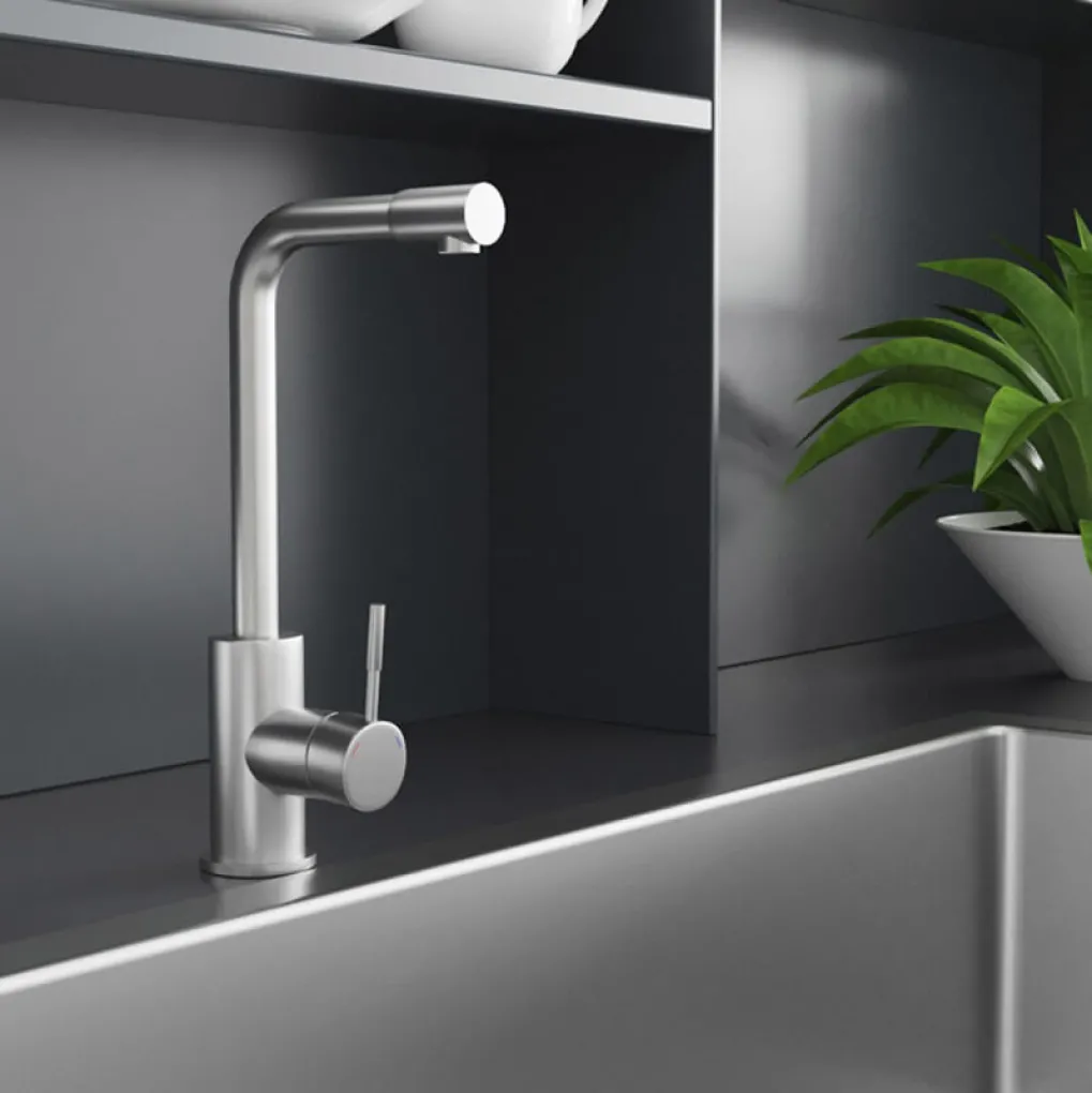 Смеситель для кухни Kroner KRP Edelstahl Klassisch - ESG034- Фото 4