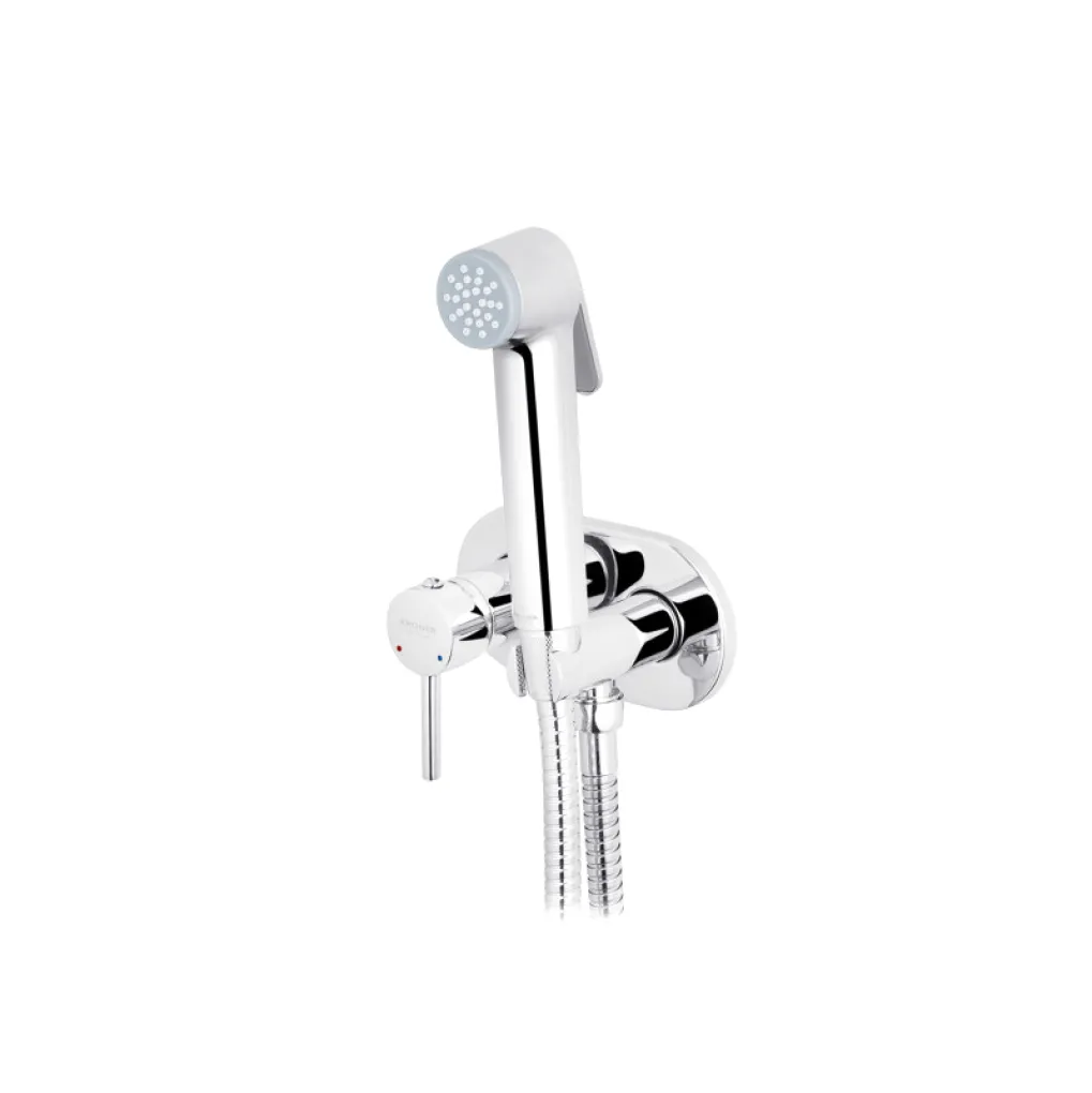 Смеситель Kroner KRP Bidet-C086 с гигиеническим душем, хром- Фото 2