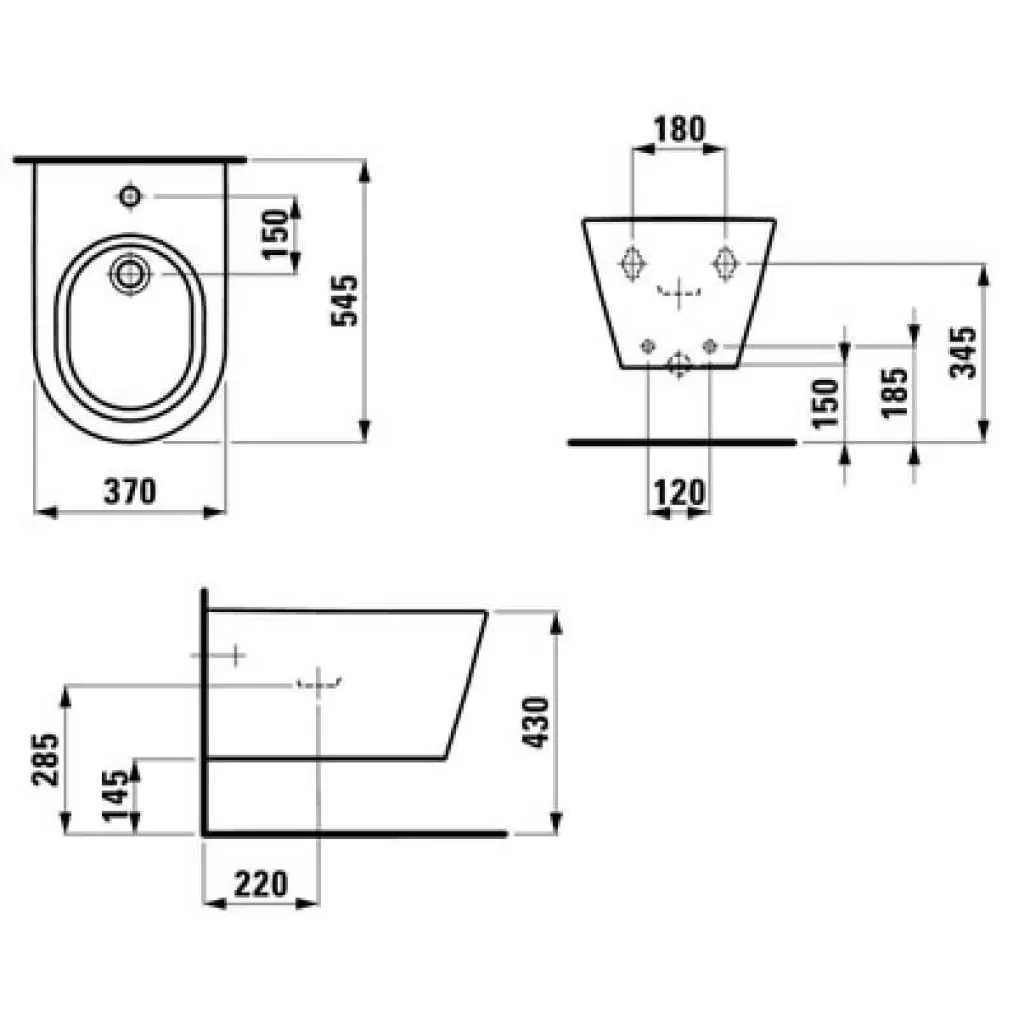 Биде подвесное Laufen Kartell (H8303310003021)- Фото 4