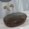 Змішувач для умивальника Lavita Orion прихованого монтажу, brushed gold (5900378341475)- Фото 3