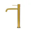 Змішувач для умивальника Lavita Orion високий, brushed gold (5900378341413)- Фото 3