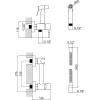 Гігієнічний душ Lidz Aria New Нікель (LDARINEWNKS43393)- Фото 3