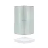 Душова кабіна Lidz Latwa SC80x80.SAT.LOW.FR, скло Frost 4 мм + піддон QT ROBIN (308812C2SET)- Фото 1