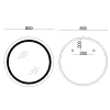Зеркало Lidz Aria R800 (LD78LR800)- Фото 4