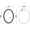 Зеркало Lidz Vida 800х600 (LD78LF6080)- Фото 4