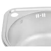 Кухонна мийка Lidz 4539 0,8 мм Satin (LIDZ4539SAT8)- Фото 3