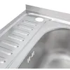 Кухонна мийка Lidz 6050-R 0,6 мм сатин (LIDZ6050R06SAT)- Фото 2