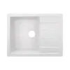 Мийка для кухні Lidz 650x500/200 WHI-01 білий (LIDZWHI01650500200)- Фото 1