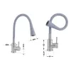 Смеситель для кухни Lidz Aria 015F31 Grey/Nickel (LDARI015F31GNK31871)- Фото 4