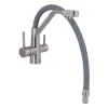 Смеситель для кухни Lidz Aria 020F3 Grey/Nickel (LDARI020F3GNK39211)- Фото 3
