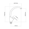 Смеситель для кухни Lidz Tani 007F Chrome (LDTAN007FCRM44970)- Фото 3