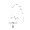 Смеситель для кухни Lidz Tani 007F3 Black/Chrome (LDTAN007F3BCR37649)- Фото 4