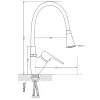Смеситель для кухни Lidz Tani 007F3 White/Chrome (LDTAN007F3WCR40423)- Фото 2