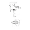 Смеситель для раковины Lidz Anny 001F Chrome (LDANN001FCRM35119)- Фото 4