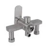 Смеситель для ванны Lidz Luna с душевым гарнитуром Nickel (LDLUN005NKS46093)- Фото 3