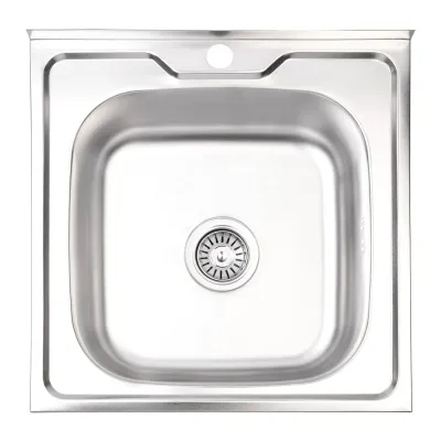 Кухонна мийка Lidz 5050 0,6 мм сатин (LIDZ5050SAT06)