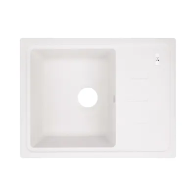 Мийка для кухні Lidz 620x435/200 WHI-01 білий (LIDZWHI01620435200)