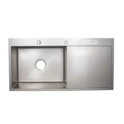 Мийка для кухні інтегрована з полицею для ножів Lidz Handmade LH10050B (LDLH10050BBRU43024)