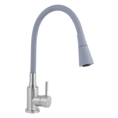 Смеситель для кухни Lidz Aria 015F31 Grey/Nickel (LDARI015F31GNK31871)