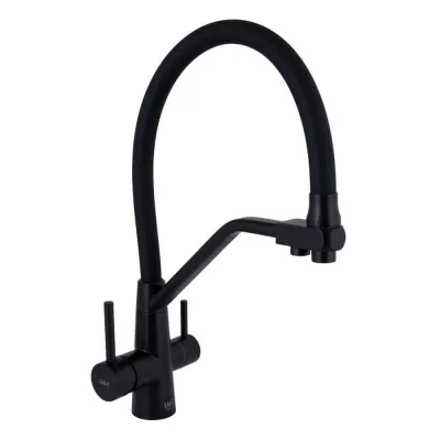 Смеситель для кухни Lidz Aria 020F3 Black Matt (LDARI020F3BLA39212)