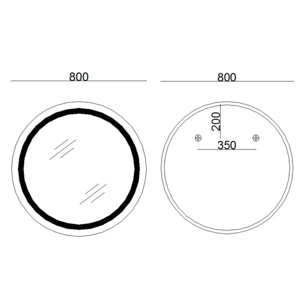 Зеркало Lidz Aria R800 (LD78LR800)- Фото 4