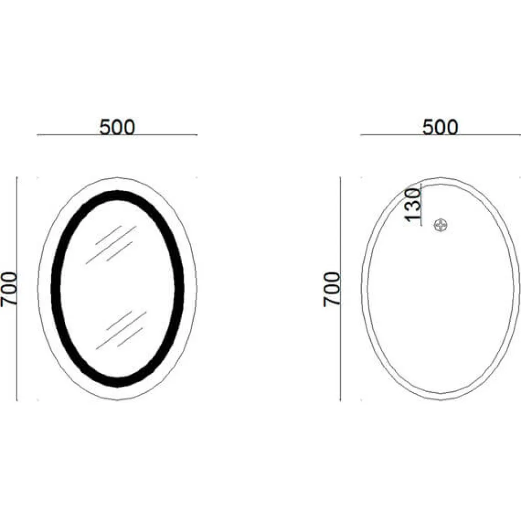 Зеркало Lidz Vida 700х500 (LD78LF5070)- Фото 4