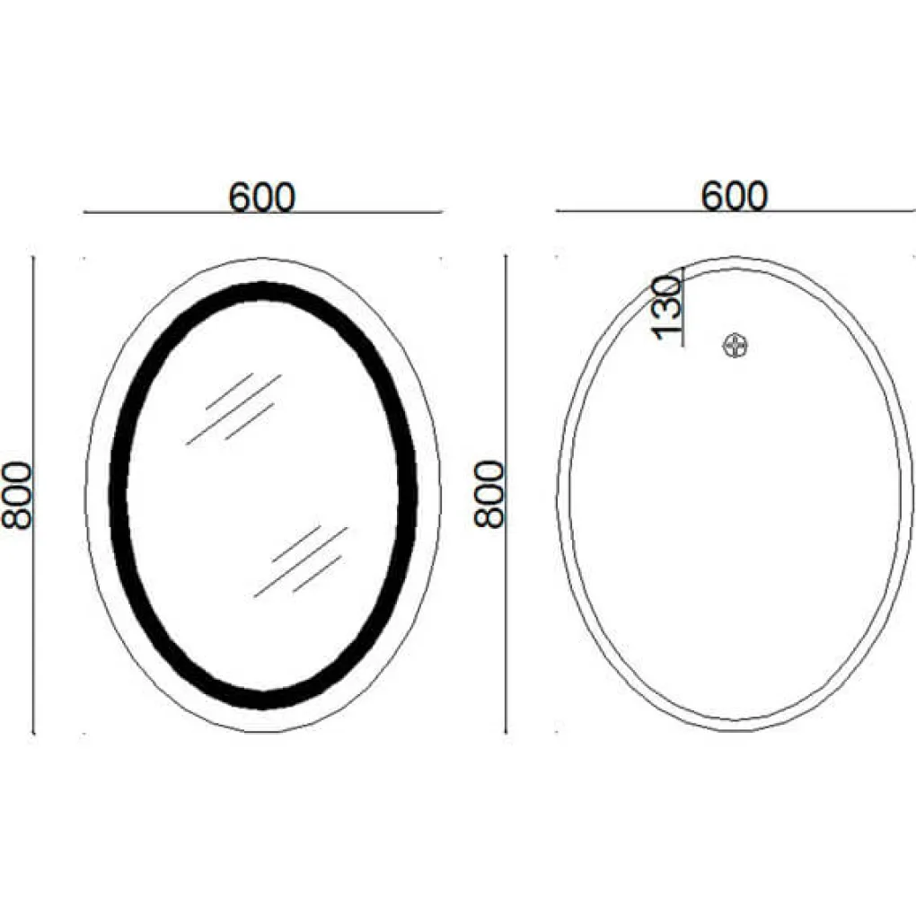 Зеркало Lidz Vida 800х600 (LD78LF6080)- Фото 4