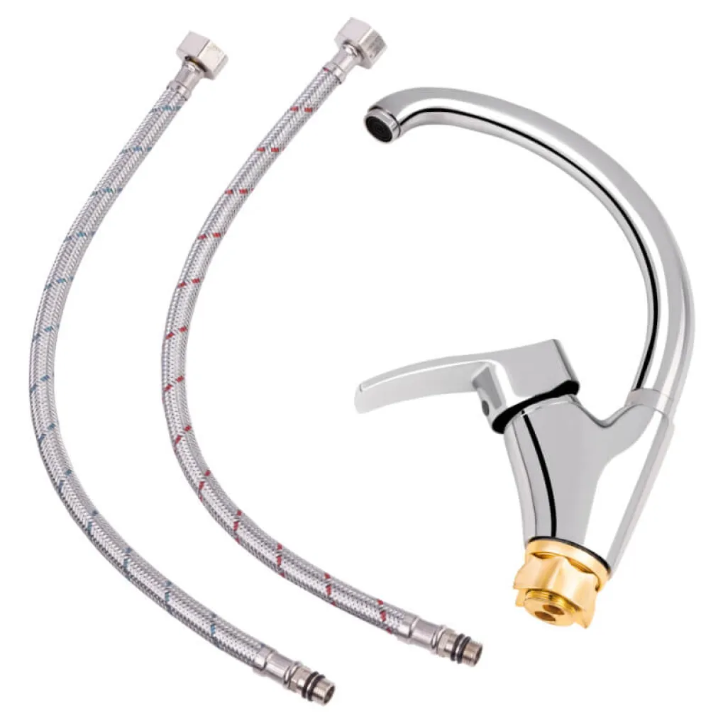 Смеситель для кухни Lidz Anny 007F Chrome (LDANN007FCRM35122)- Фото 2