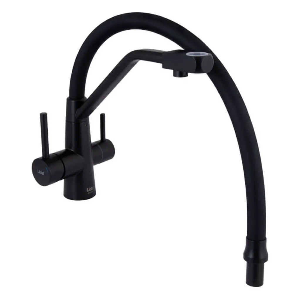 Змішувач для кухні Lidz Aria 020F3 Black Matt (LDARI020F3BLA39212)- Фото 3