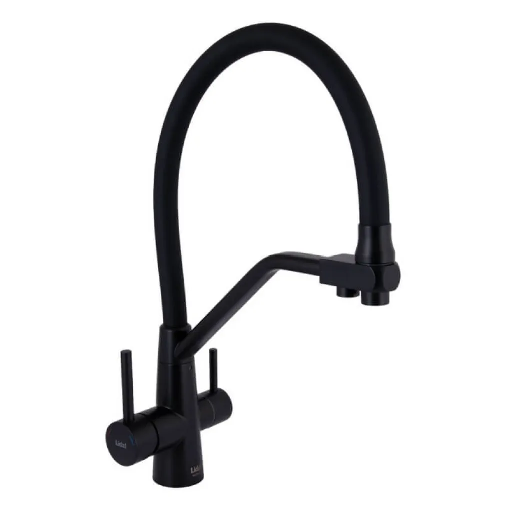 Змішувач для кухні Lidz Aria 020F3 Black Matt (LDARI020F3BLA39212)- Фото 1