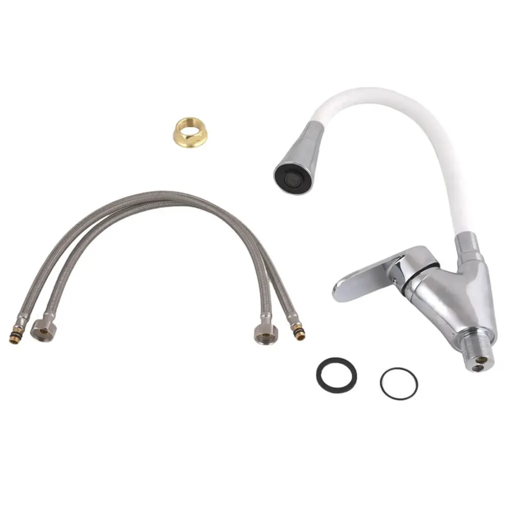 Смеситель для кухни Lidz Tani 007F3 White/Chrome (LDTAN007F3WCR40423)- Фото 4