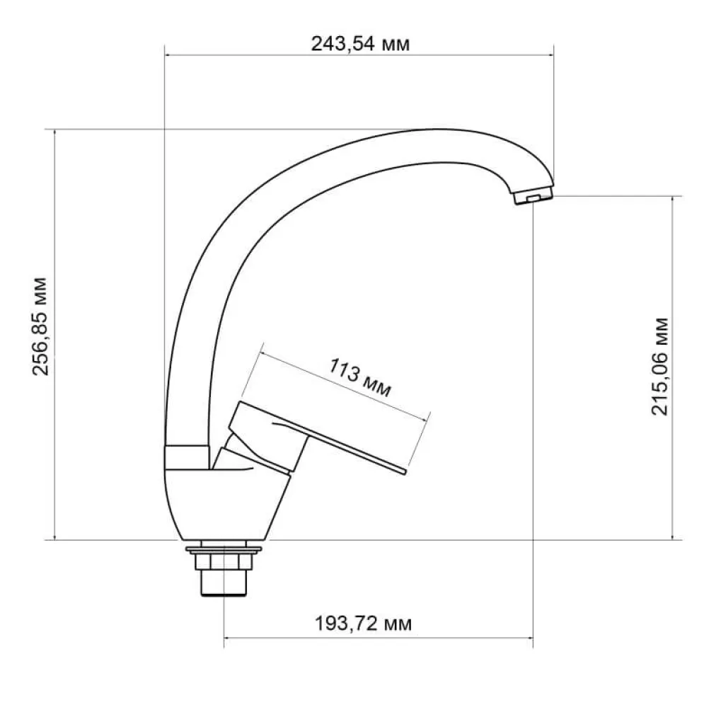 Смеситель для кухни Lidz Tani 008F Chrome (LDTAN008FCRM44971)- Фото 4