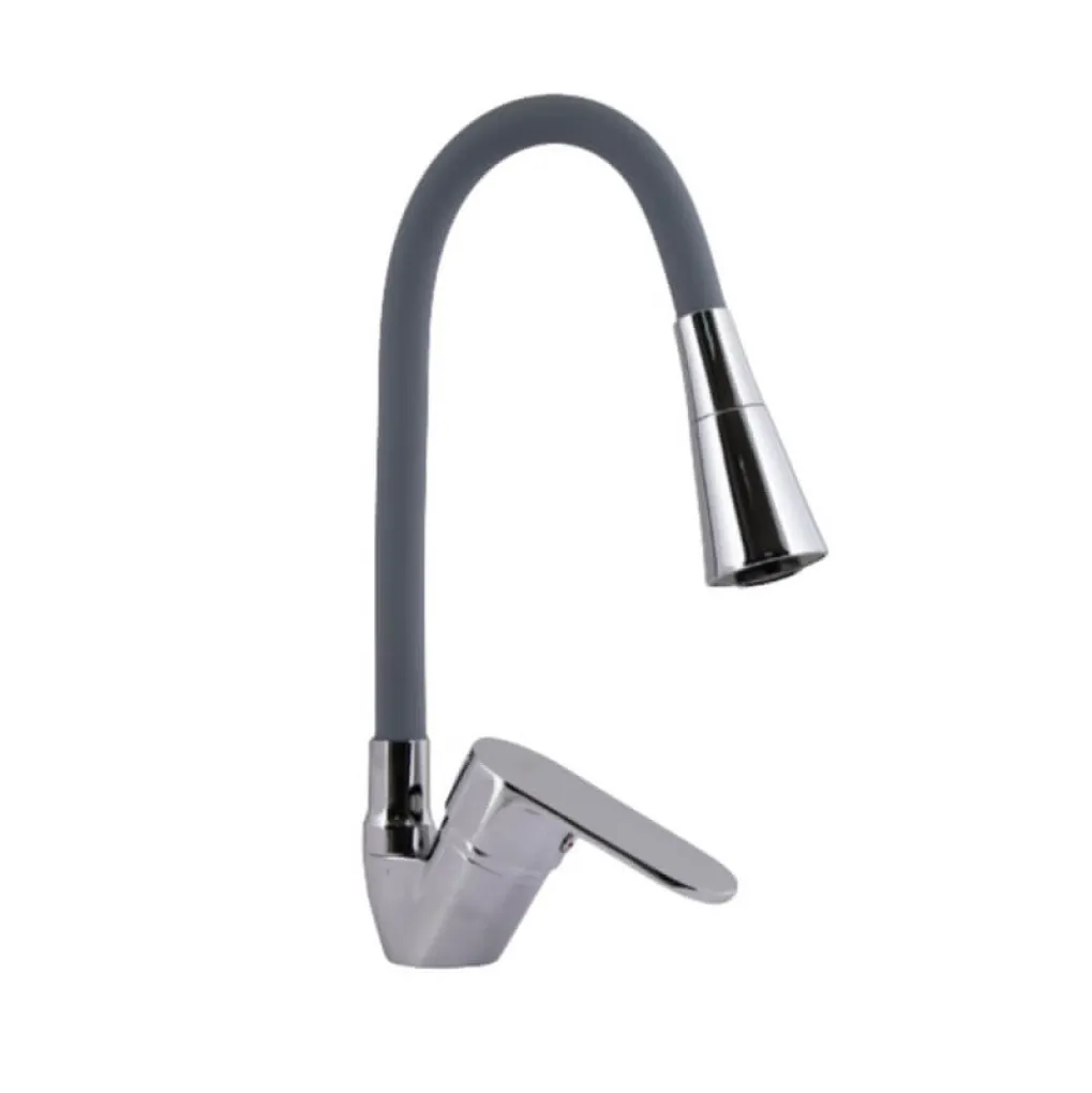 Смеситель для кухни Lidz Tani 008F3 Grey/Chrome (LDTAN008F3GCR39507)- Фото 1