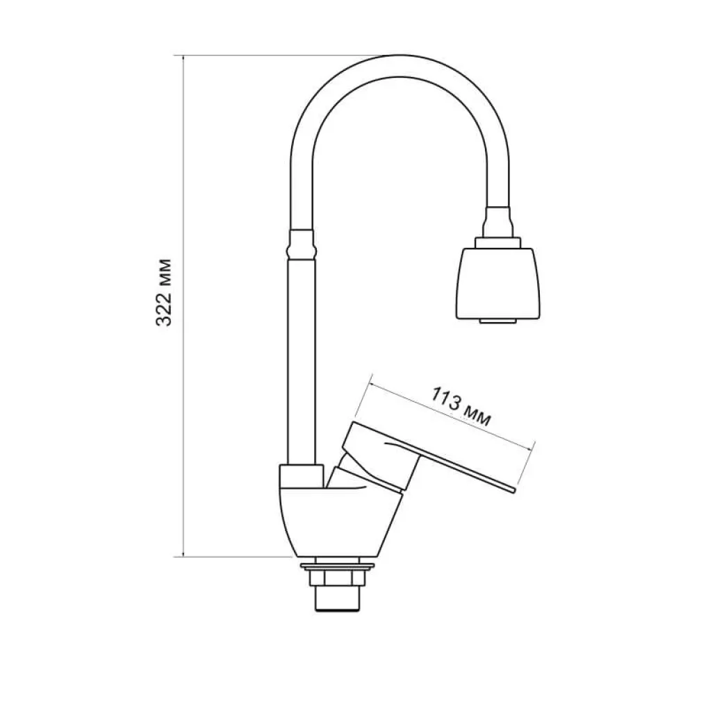 Смеситель для кухни Lidz Tani 008F4 Chrome (LDTAN008F4CRM44972)- Фото 4