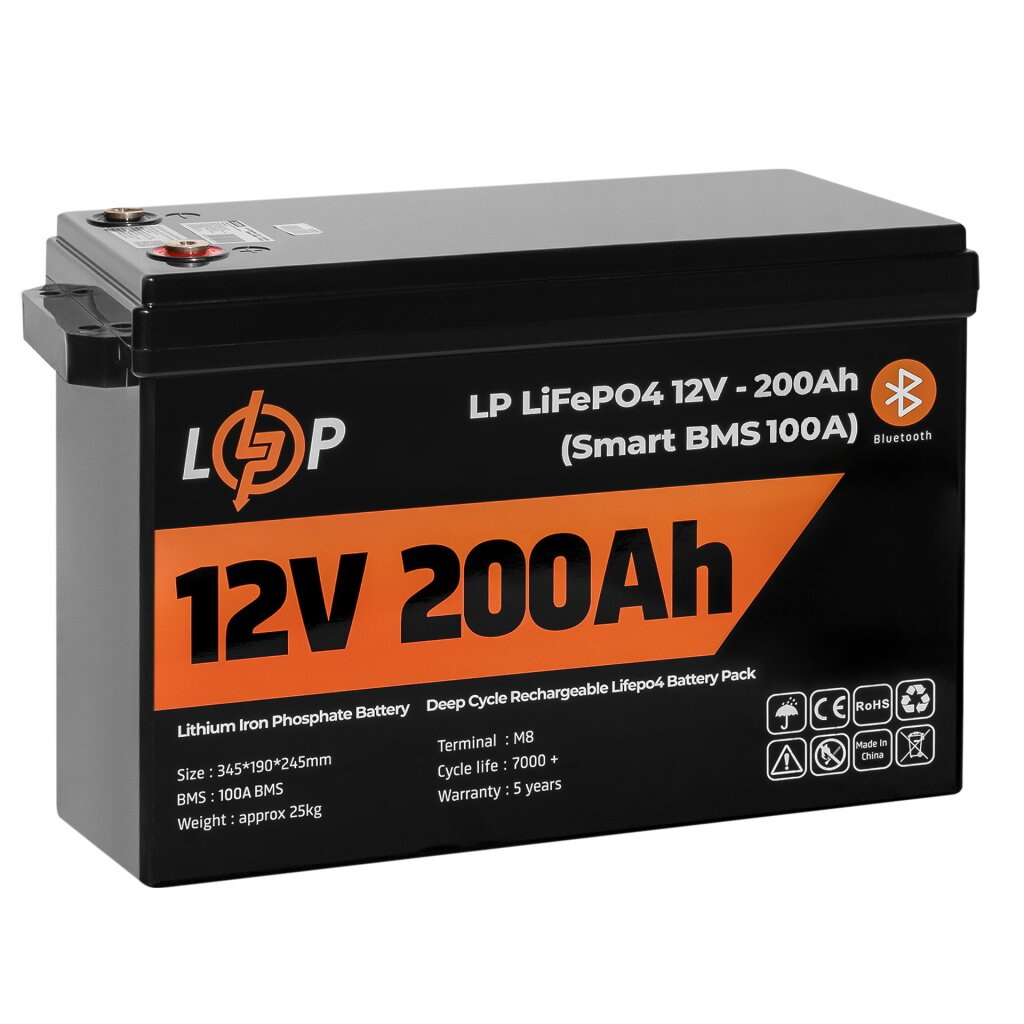 Акумулятор для ДБЖ LogicPower LP LiFePO4 12V - 200 Ah (2560Wh) - Фото 2