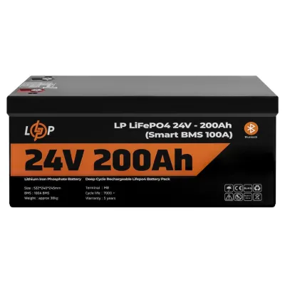 Аккумулятор для ИБП LogicPower LP LiFePO4 24V - 200 Ah (5120Wh) (Smart BMS 100А)
