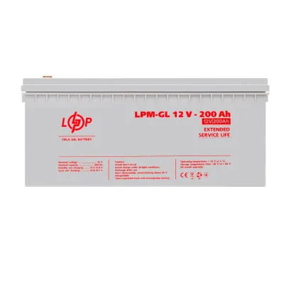 Акумулятор гелевий LogicPower LPM-GL 12V - 200 Ah (LP4156)